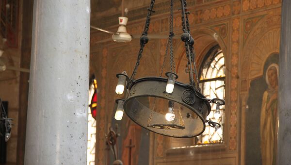 Последствия взрыва в коптской церкви в Каире