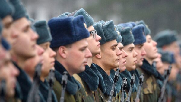 Военнослужащие 72-го объединенного учебного центра подготовки прапорщиков и младших специалистов белорусских вооруженных сил в Борисове. Архивное фото