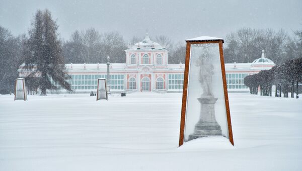 В московском парке Кусково зимой