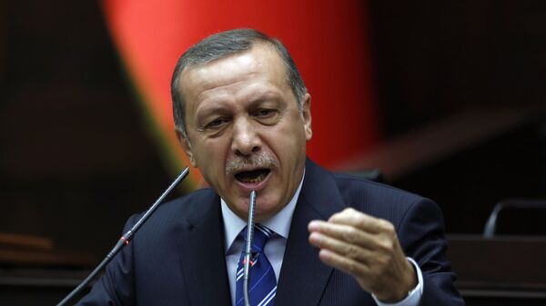 Премьер-министр Турции Реджеп Тайип Эрдоган в Анкаре. Архивное фото