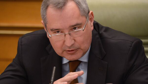 Заместитель председателя правительства России Дмитрий Рогозин на заседании Госкомиссии по вопросам развития Арктики