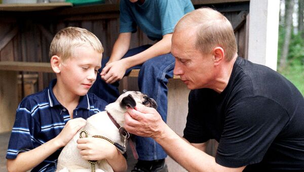 Владимир Путин в деревне Верхние Мондроги