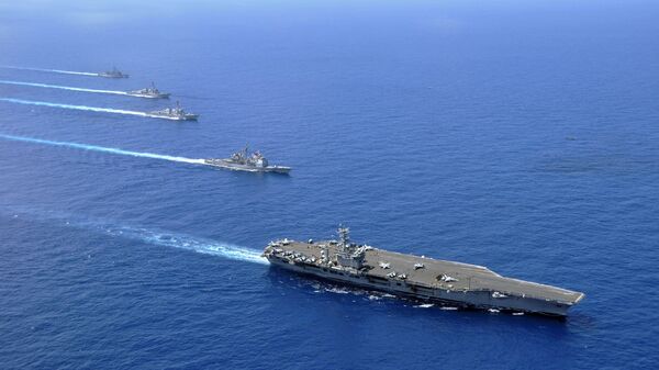 Авианосная группа 7-го флота ВМС США в Южно-Китайском море