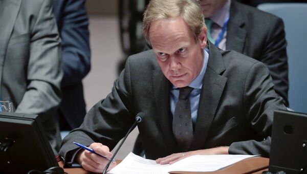 Постоянный представитель Великобритании при ООН Мэттью Райкрофт. Архивное фото