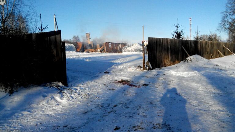 Кадры с места поджога и хаотичной стрельбы в Смоленской области