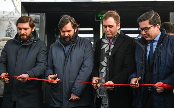 Алексей Гаврилов, Алексей Васильчук, Василий Мельников на церемонии открытии катка BMW каток 354