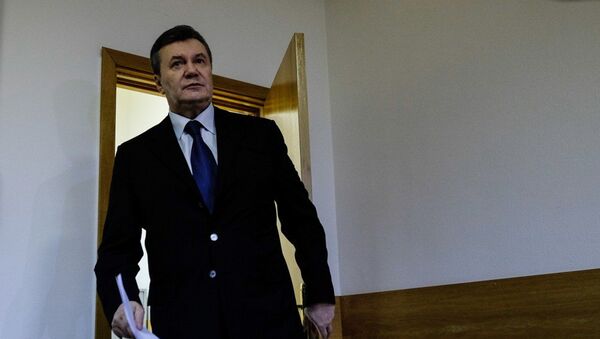 Бывший президент Украины Виктор Янукович в Дорогомиловском суде Москвы. 15 декабря 2016 года