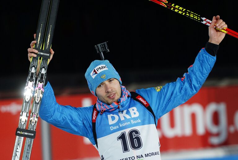 Антон Шипулин, завоевавший серебряную медаль в спринтерской гонке в чешском Нове-Место-на-Мораве Антон Шипулин, завоевавший серебряную медаль в спринтерской гонке в чешском Нове-Место-на-Мораве