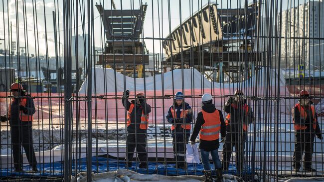 Строительство Южной рокады на пересечении Варшавского шоссе и Балаклавского проспекта