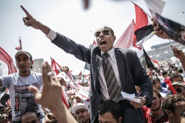 Противники президента Мухаммеда Мурси на площади Тахрир