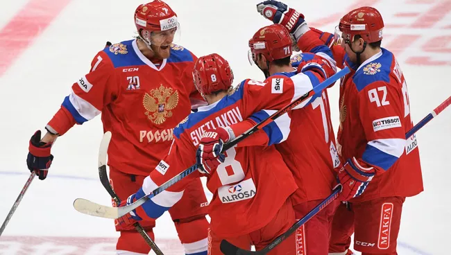 Хоккей. Кубок Первого канала. Матч Россия - Чехия