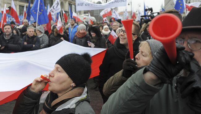 Митинг в Варшаве