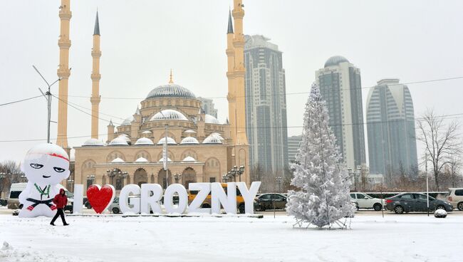 Зима в Грозном. Архивное фото