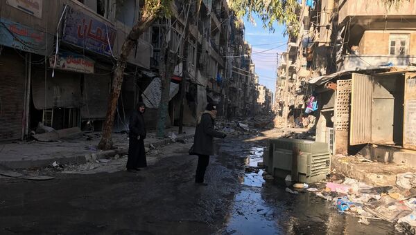 В освобожденных кварталах восточного Алеппо, Сирия. Архивное фото