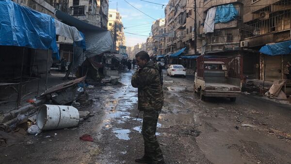 В освобожденных районах восточного Алеппо. Архивное фото