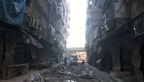 Улица освобожденного квартала восточного Алеппо. Архивное фото