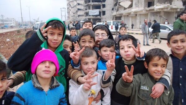 Сирийские дети. Декабрь 2016