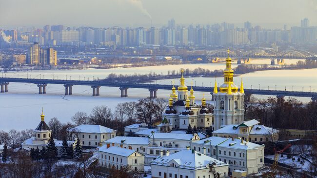 Панорама зимнего Киева. Архивное фото
