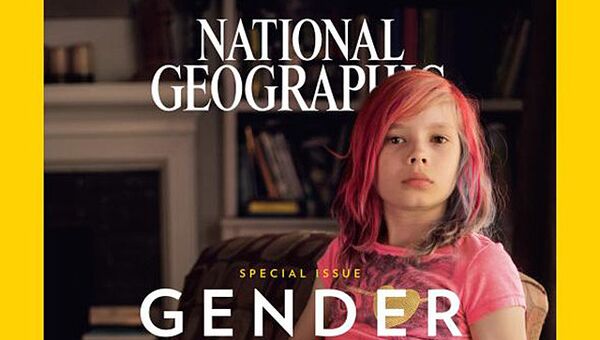 Обложка журнала National Geographic с фотографией трансгедера