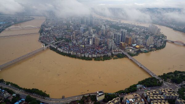 Наводнение в Лючжоу, Китай. 5 июля 2016