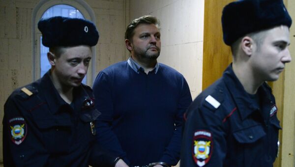 Экс-губернатор Кировской области Никита Белых в Басманном суде Москвы. 21 декабря 2016