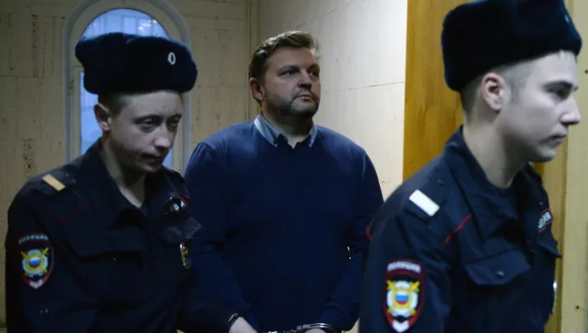 Экс-губернатор Кировской области Никита Белых в Басманном суде Москвы. Архивное фото