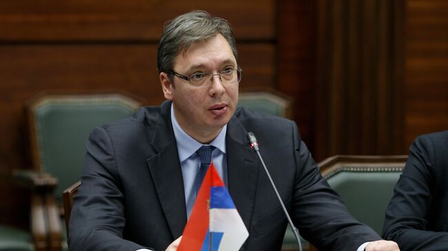 Председатель правительства Сербии Александр Вучич. Архивное фото