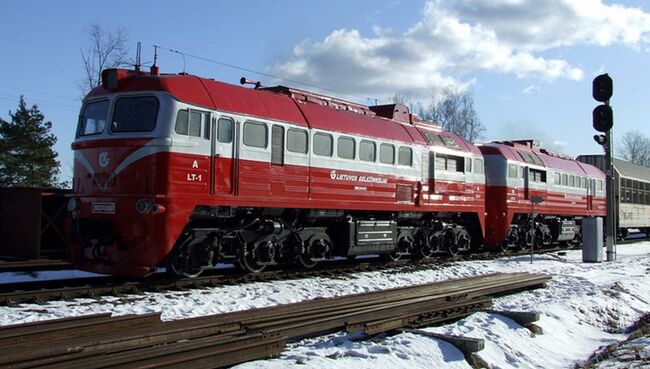 Тепловоз 2М62 на Литовских железных дорогах. Архивное фото
