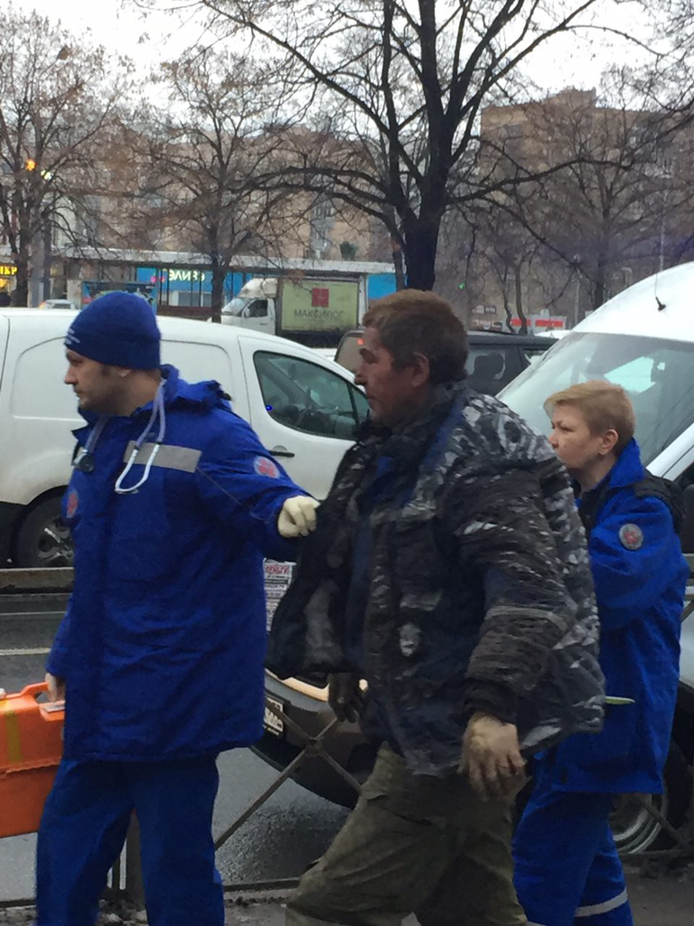 Ситуация у метро Коломенское, где раздался хлопок. 22 декабря 2016