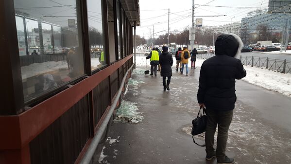 Ситуация у метро Коломенское, где раздался хлопок. 22 декабря 2016