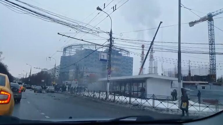 Первые кадры с места взрыва у метро Коломенское в Москве Первые кадры с места взрыва у метро Коломенское в Москве