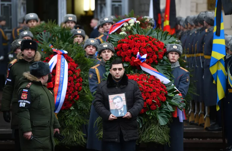 Церемония прощания с послом России в Турции Андреем Карловым Церемония прощания с послом России в Турции Андреем Карловым