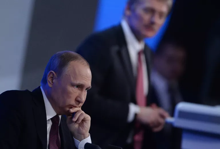 Президент РФ Владимир Путин на двенадцатой большой ежегодной пресс-конференции в Центре международной торговли на Красной Пресне. 23 декабря 2016 Президент РФ Владимир Путин на двенадцатой большой ежегодной пресс-конференции в Центре международной торговли на Красной Пресне. 23 декабря 2016