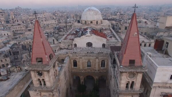 С высоты птичьего полета: северная столица Сирии после изгнания боевиков