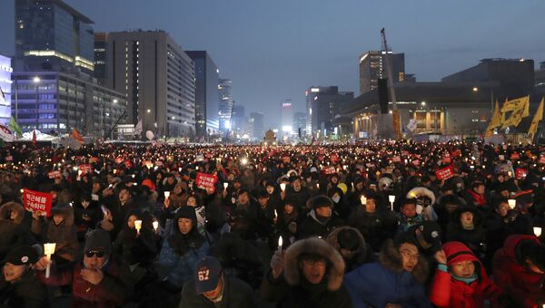 Демонстрация в Южной Корее