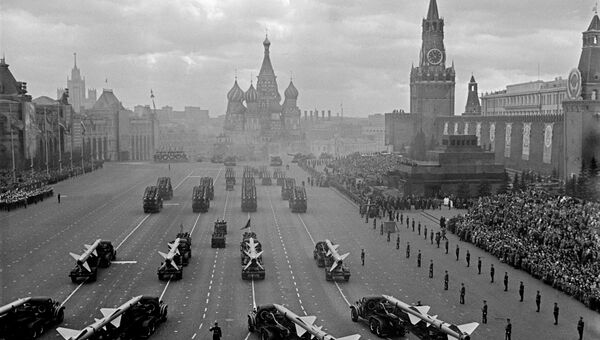 Парад на Красной площади. Москва, 1961 год