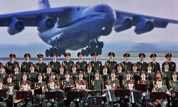 Ансамбль песни и пляски Российской Армии имени Александрова на концерте, посвященном Дню Союзного государства в Витебске
