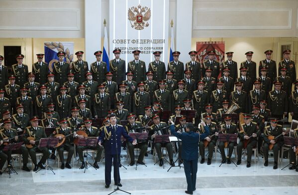 Академический Ансамбль песни и пляски Российской Армии имени А.В. Александрова выступает в Совете Федерации РФ