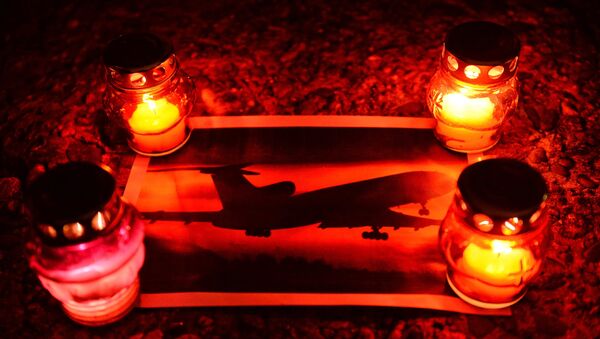Акция памяти по погибшим в авиакатастрофе самолета Минобороны РФ Ту-154 в Сочи
