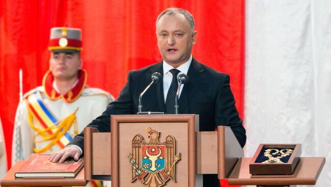 Избранный президент Молдавии Игорь Додон. Архивное фото