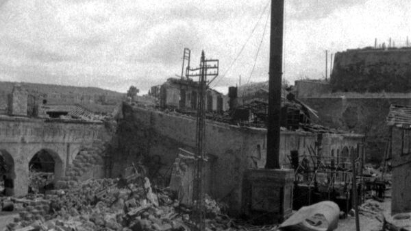 Разрушенный фашистами Севастополь. 1941 год