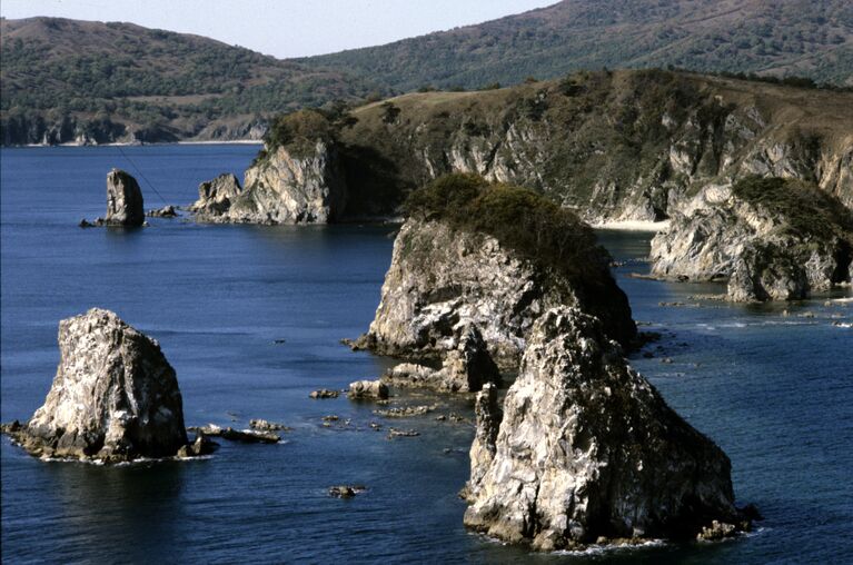 Береговая черта западного участка Дальневосточного морского заповедника. Залив Петра Великого