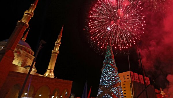 Новогодняя елка в Бейруте, Ливан