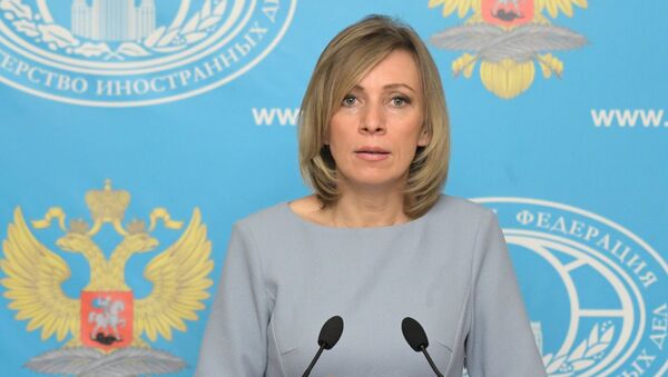 Официальный представитель министерства иностранных дел РФ Мария Захарова во время брифинга. 27 декабря 2016