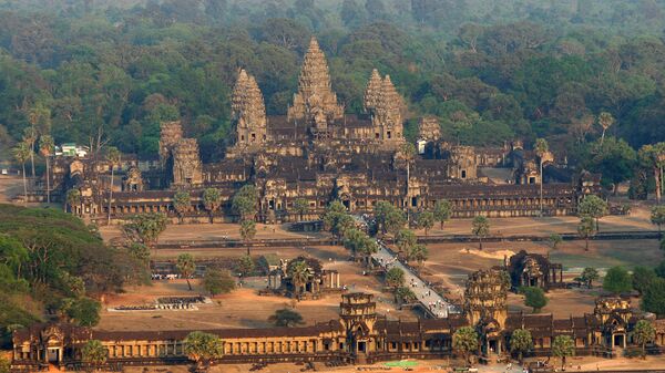 Ангкор-Ват с высоты птичьего полета, Камбоджа