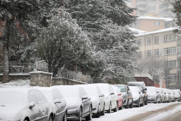 Снегопад в Анкаре, Турция