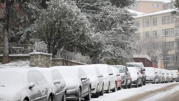 Снегопад в Анкаре, Турция