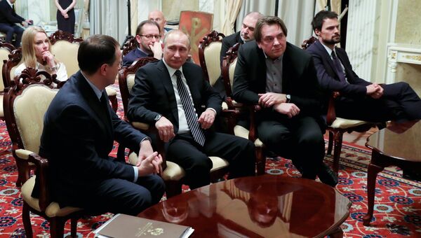 Встреча президента РФ В. Путина со съёмочной группой фильма Викинг