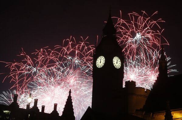 Празднование Нового года в Лондоне
