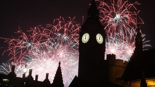 Празднование Нового года в Лондоне